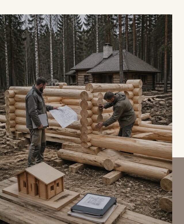 Проектирование и строительство домов из бревна в Тынде